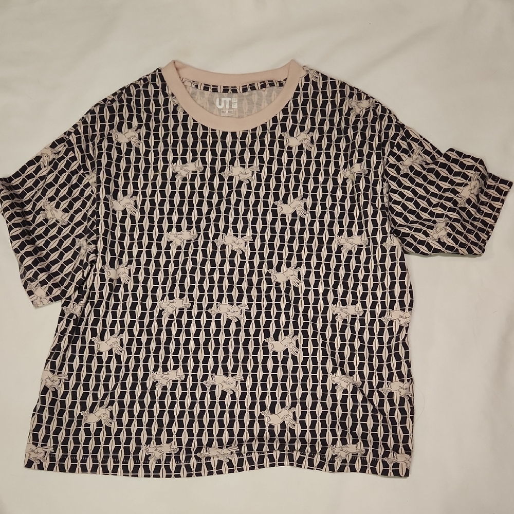 Uniqlo | Women's RABBIT |  Museum of Fine Arts | Rabbit Pattern | Uniglo Sz M